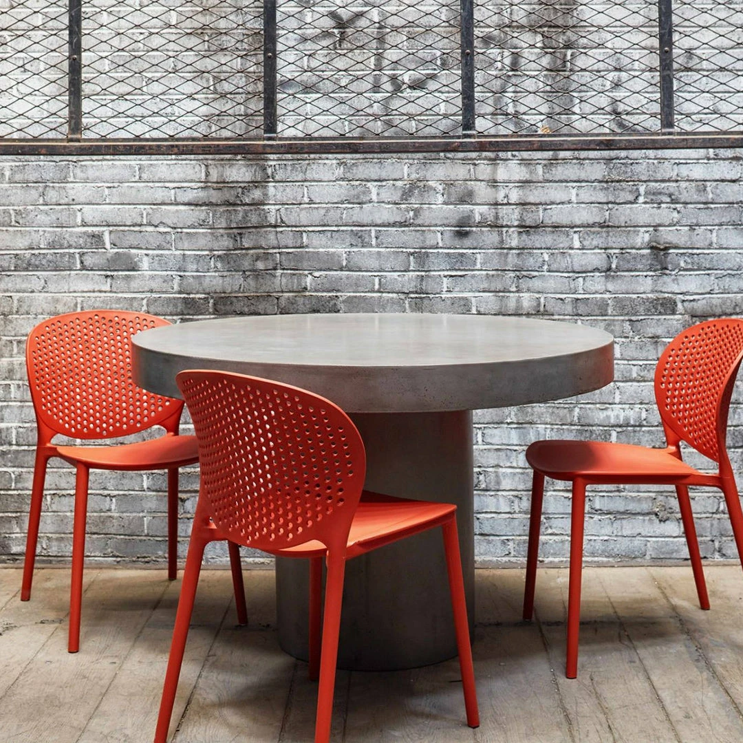 Promo 🛒 URBIA 47'' ROUND CONCRETE DINING TABLE Dining Tables 😀 3 URBIA 47'' ROUND CONCRETE DINING TABLE Dining Tables