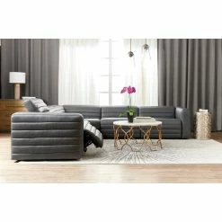 Cheapest โค๏ธ HOOKER CHATELIAN LEATHER SECTIONAL STATELY GREY Furniture ๐ 10 HOOKER CHATELIAN LEATHER SECTIONAL STATELY GREY Furniture