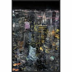Best reviews of π L ART "STARRY CITY I & II" GLASS FRAMED ART π― 5 L ART