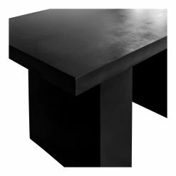 MOES 53'' BLACK CONCRETE SLAB DINING TABLE Furniture