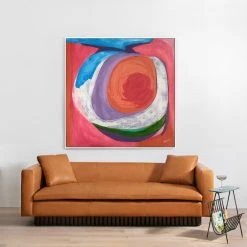 L ART "PINK QUESTION" CANVAS ART Wall Art