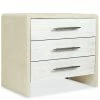 HOOKER CASCADE BURLAP BLANC 3-DRW NIGHTSTAND Furniture