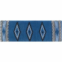 SURYA ADOBE COTTON KILIM BENCH: DENIM Furniture