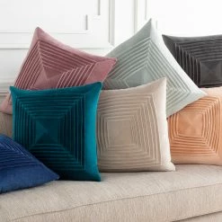 SURYA AMI COTTON VELVET PILLOW