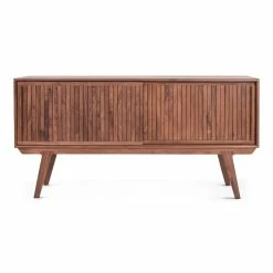 MOES ALASKA MID-CENTURY SLATTED WALNUT BUFFET Furniture