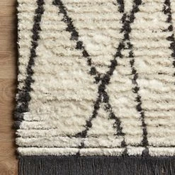 Discount ๐ LOLOI ALICE 01 RIBBED FRINGE RUG: CREAM, CHARCOAL ๐งจ 9 LOLOI ALICE 01 RIBBED FRINGE RUG: CREAM, CHARCOAL