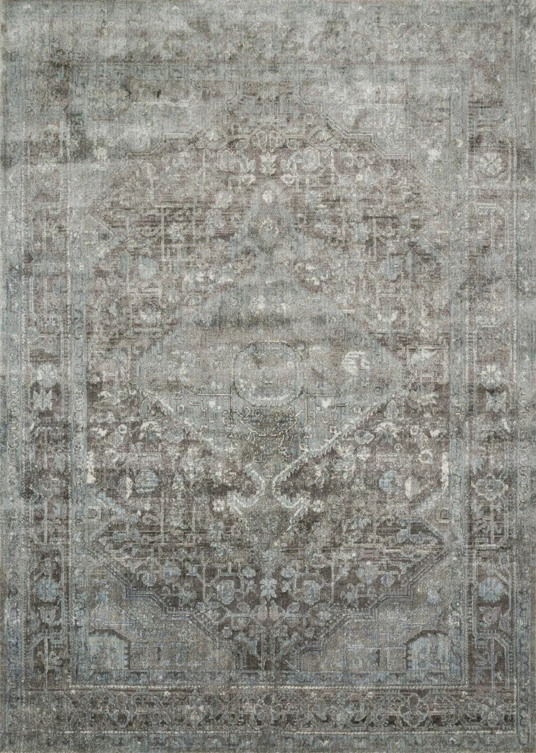 New โ Loloi ANASTASIA AF-22 STONE / BLUE Rug ๐ 1 Loloi ANASTASIA AF-22 STONE / BLUE Rug