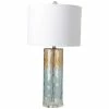 SURYA ASTOR GLASS LAMP: AQUA, CAMEL