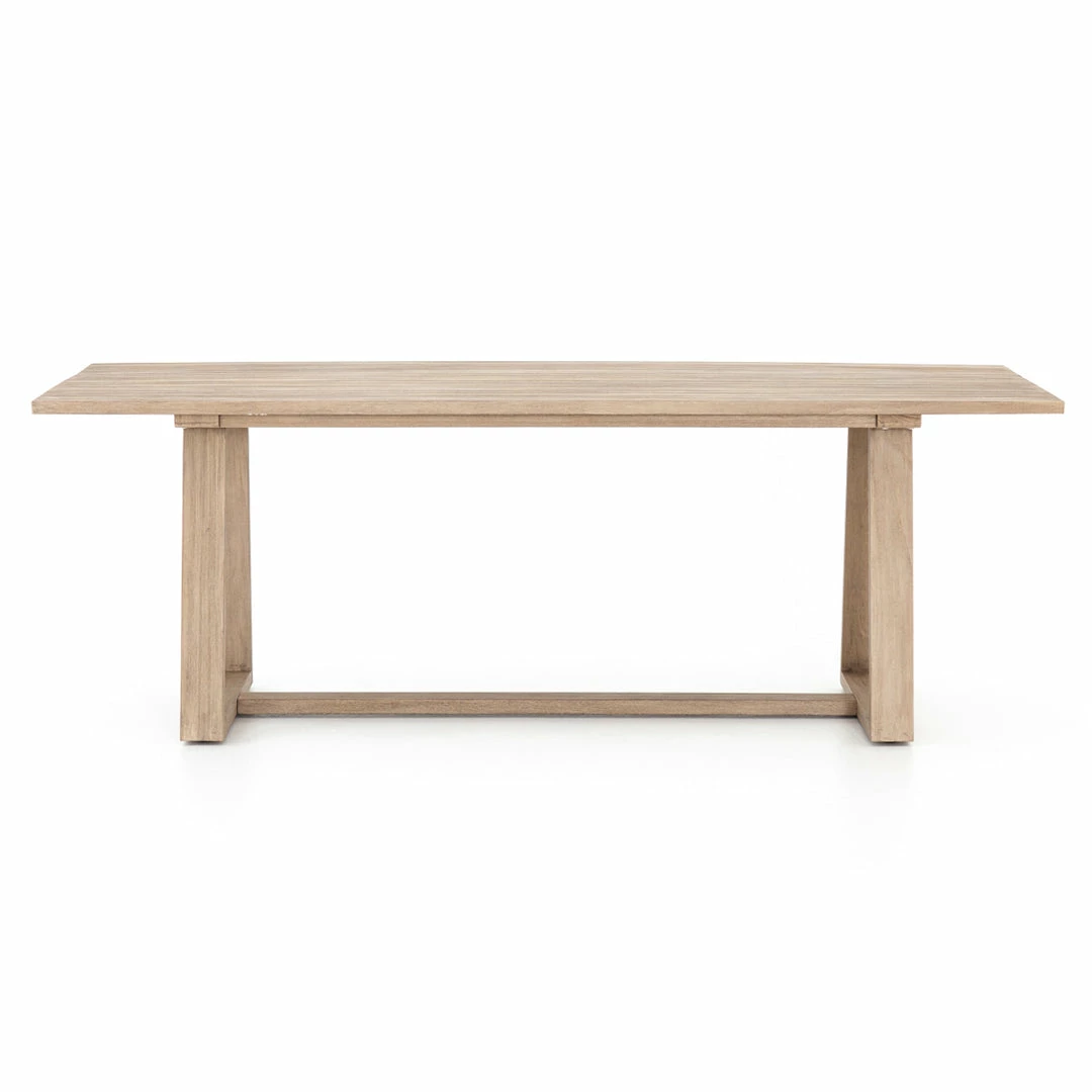 Discount 🛒 FOUR HANDS ATHERTON OUTDOOR TEAK WOOD DINING TABLE: WASHED BROWN 🥰 1 FOUR HANDS ATHERTON OUTDOOR TEAK WOOD DINING TABLE: WASHED BROWN