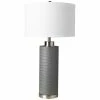 SURYA FAUX CROC LAMP: GRAY Lighting