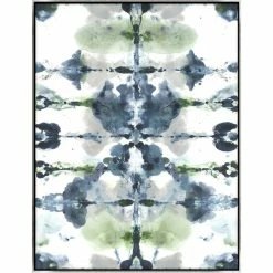L ART "BLUE RORSCHACH II" CANVAS ART Wall Art