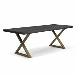 Hot Sale ๐ฏ URBIA Kitchen + Dining BROOKS LIVE EDGE DINING TABLE: EBONIZED ๐ 36 URBIA Kitchen + Dining BROOKS LIVE EDGE DINING TABLE: EBONIZED