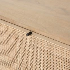 FOUR HANDS Furniture CARMEL NATURAL MANGO WOOD + CANE FILING CABINET