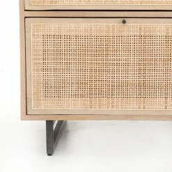 FOUR HANDS Furniture CARMEL NATURAL MANGO WOOD + CANE FILING CABINET