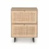 FOUR HANDS Furniture CARMEL NATURAL MANGO WOOD + CANE FILING CABINET
