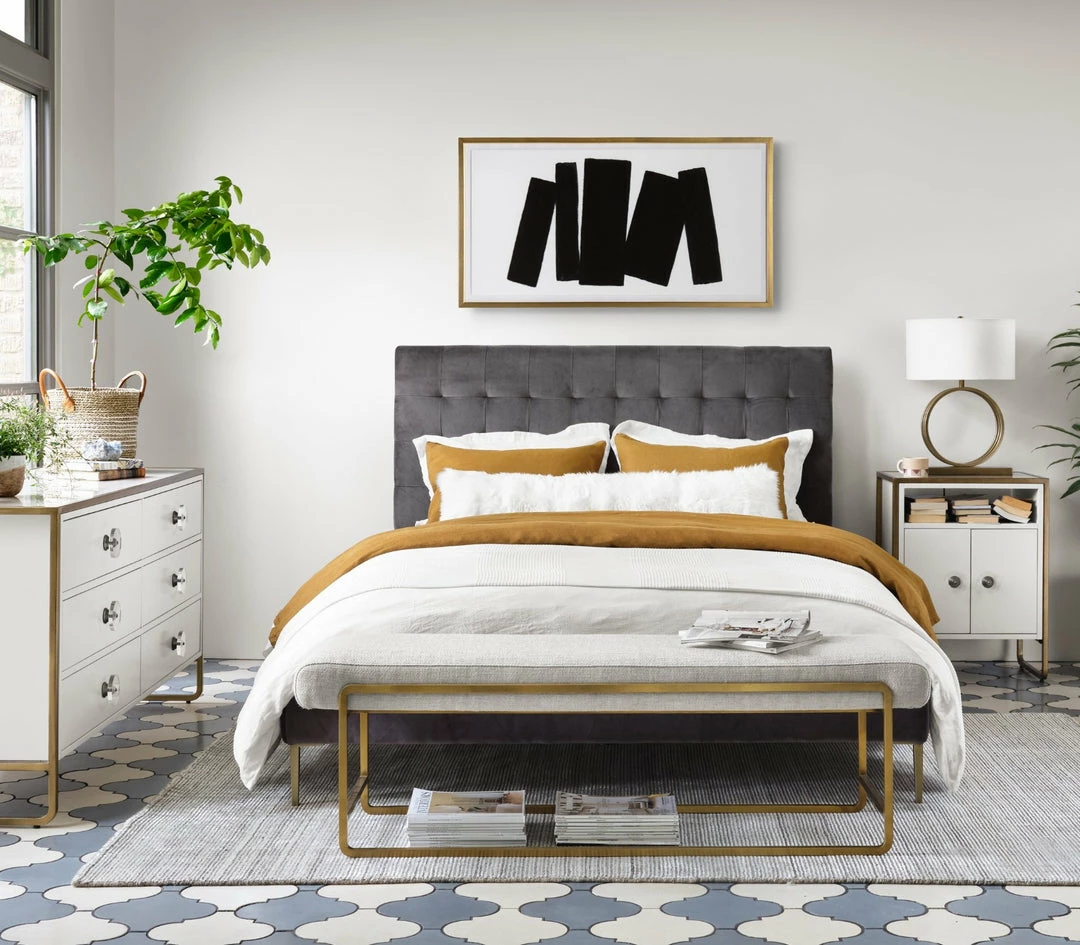 Best reviews of β¨ FOUR HANDS Furniture RENNIE TUFTED PLATFORM BED: GREY VELVET π₯ 6 FOUR HANDS Furniture RENNIE TUFTED PLATFORM BED: GREY VELVET