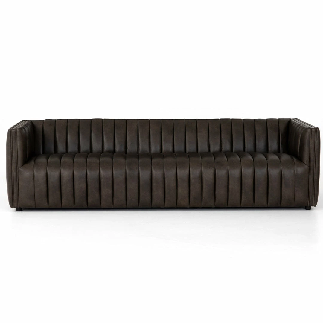 Promo π₯° FOUR HANDS Furniture AUGUSTINE CHANNEL TUFTED LEATHER SOFA π 1 FOUR HANDS Furniture AUGUSTINE CHANNEL TUFTED LEATHER SOFA