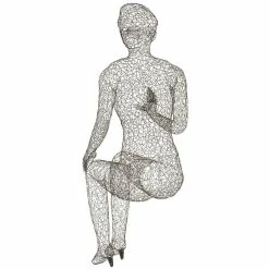 PHILLIPS COLLECTION CRAZY WIRE LOUNGING FEMALE 2 Pillows + Decor