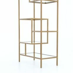FOUR HANDS Living Room HELENA BRASS BOOKCASE 83