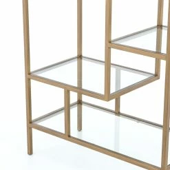 FOUR HANDS Living Room HELENA BRASS BOOKCASE 83