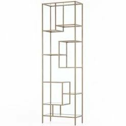 FOUR HANDS Living Room HELENA BRASS BOOKCASE 83