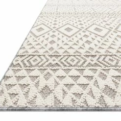 LOLOI COLE 04 INDOOR-OUTDOOR RUG: IVORY, SILVER