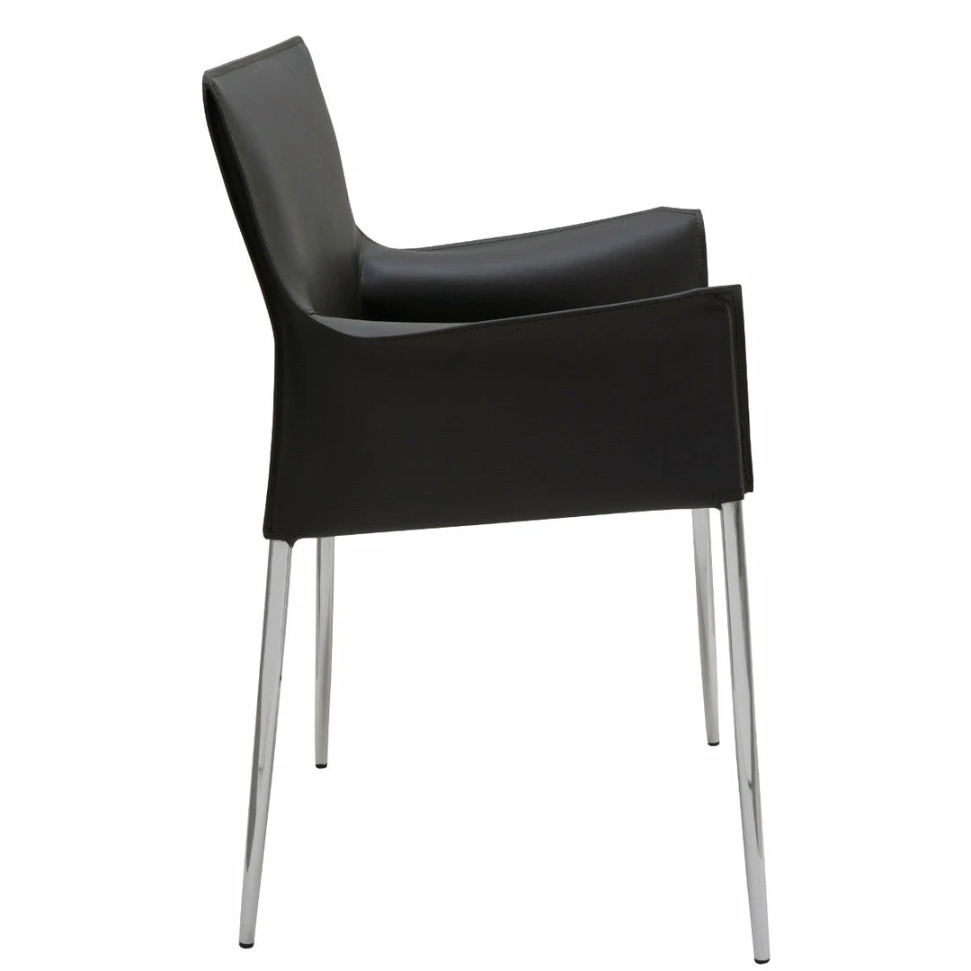 Top 10 🥰 NUEVO COLTER LEATHER DINING ARM CHAIR Kitchen + Dining 🎉 9 NUEVO COLTER LEATHER DINING ARM CHAIR Kitchen + Dining