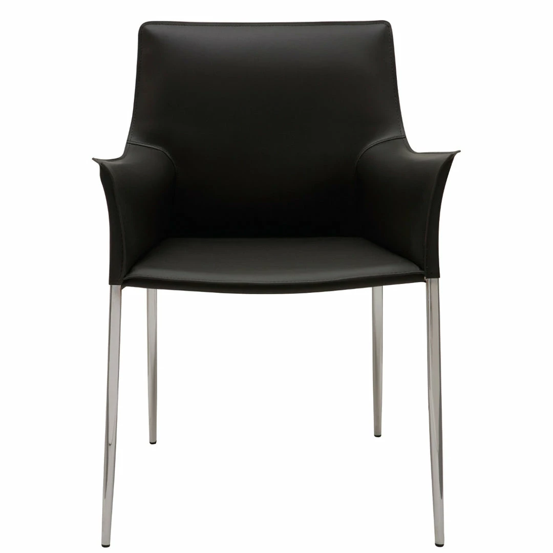 Top 10 🥰 NUEVO COLTER LEATHER DINING ARM CHAIR Kitchen + Dining 🎉 7 NUEVO COLTER LEATHER DINING ARM CHAIR Kitchen + Dining