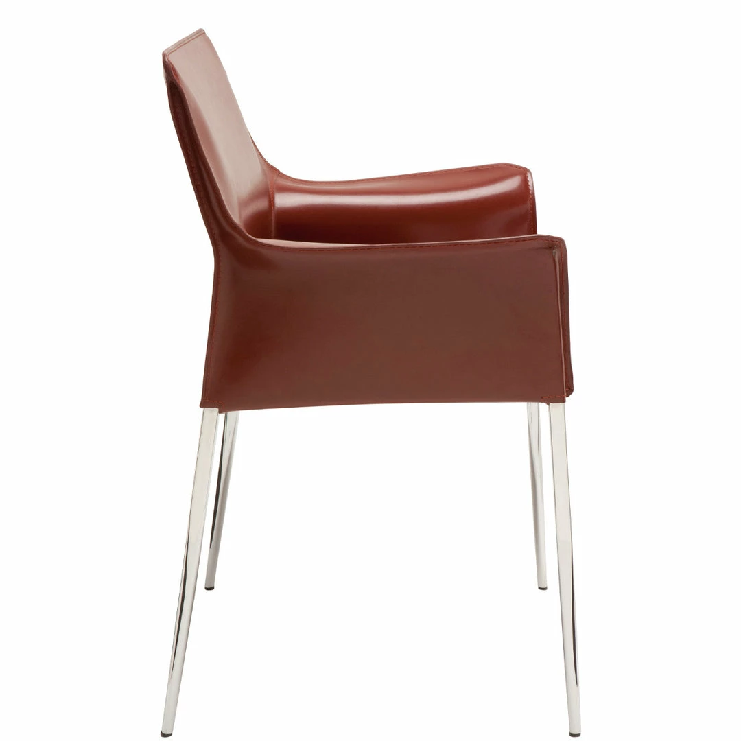 Top 10 🥰 NUEVO COLTER LEATHER DINING ARM CHAIR Kitchen + Dining 🎉 18 NUEVO COLTER LEATHER DINING ARM CHAIR Kitchen + Dining