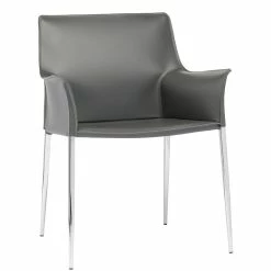 Top 10 🥰 NUEVO COLTER LEATHER DINING ARM CHAIR Kitchen + Dining 🎉 22 NUEVO COLTER LEATHER DINING ARM CHAIR Kitchen + Dining