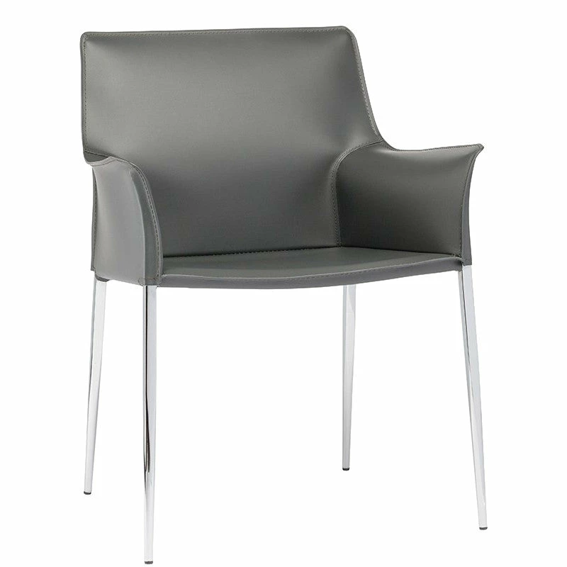 Top 10 🥰 NUEVO COLTER LEATHER DINING ARM CHAIR Kitchen + Dining 🎉 5 NUEVO COLTER LEATHER DINING ARM CHAIR Kitchen + Dining