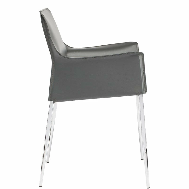 Top 10 🥰 NUEVO COLTER LEATHER DINING ARM CHAIR Kitchen + Dining 🎉 6 NUEVO COLTER LEATHER DINING ARM CHAIR Kitchen + Dining