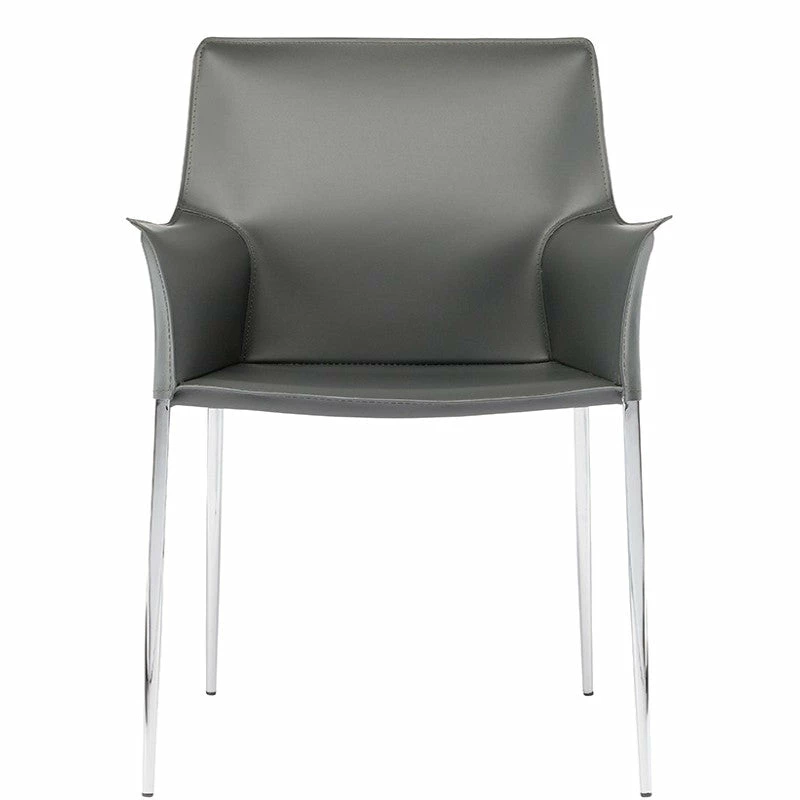 Top 10 🥰 NUEVO COLTER LEATHER DINING ARM CHAIR Kitchen + Dining 🎉 4 NUEVO COLTER LEATHER DINING ARM CHAIR Kitchen + Dining