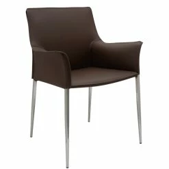 Top 10 🥰 NUEVO COLTER LEATHER DINING ARM CHAIR Kitchen + Dining 🎉 28 NUEVO COLTER LEATHER DINING ARM CHAIR Kitchen + Dining