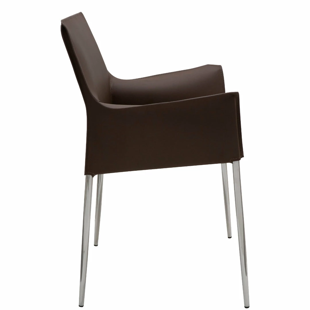 Top 10 🥰 NUEVO COLTER LEATHER DINING ARM CHAIR Kitchen + Dining 🎉 12 NUEVO COLTER LEATHER DINING ARM CHAIR Kitchen + Dining