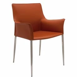 Top 10 🥰 NUEVO COLTER LEATHER DINING ARM CHAIR Kitchen + Dining 🎉 31 NUEVO COLTER LEATHER DINING ARM CHAIR Kitchen + Dining