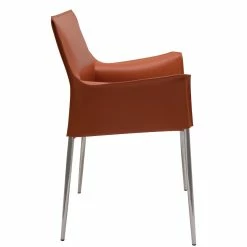 Top 10 🥰 NUEVO COLTER LEATHER DINING ARM CHAIR Kitchen + Dining 🎉 32 NUEVO COLTER LEATHER DINING ARM CHAIR Kitchen + Dining