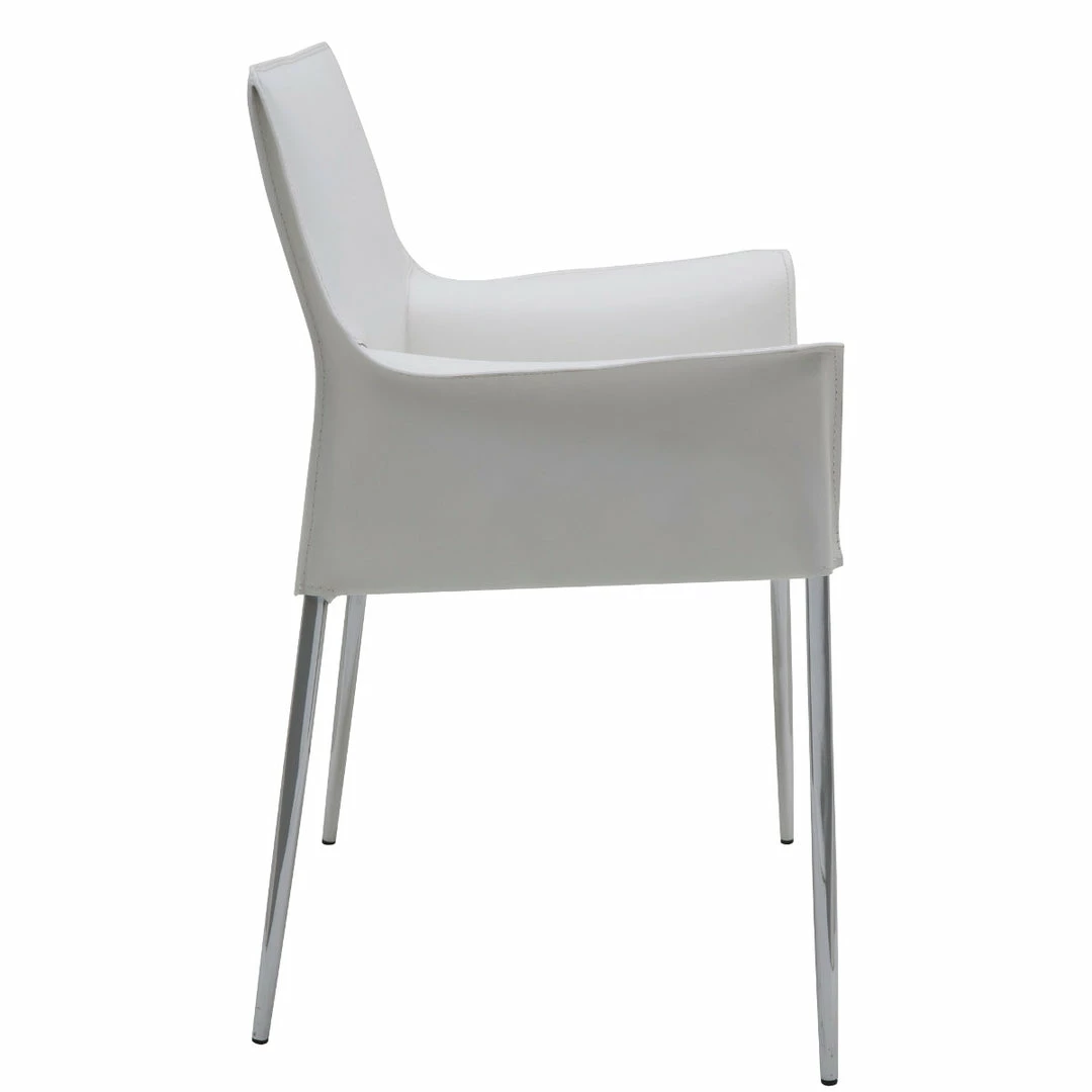 Top 10 🥰 NUEVO COLTER LEATHER DINING ARM CHAIR Kitchen + Dining 🎉 3 NUEVO COLTER LEATHER DINING ARM CHAIR Kitchen + Dining