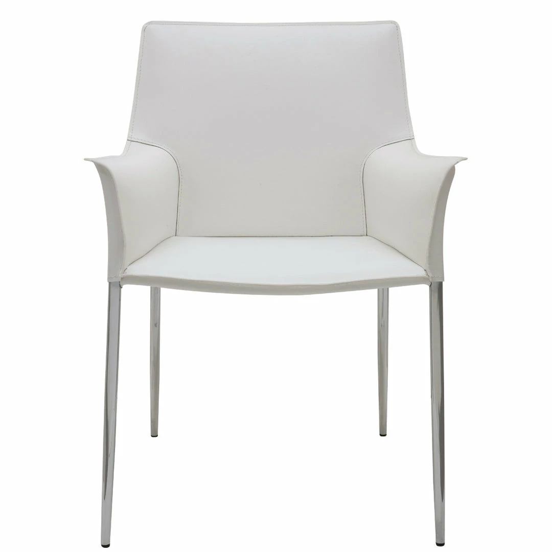 Top 10 🥰 NUEVO COLTER LEATHER DINING ARM CHAIR Kitchen + Dining 🎉 1 NUEVO COLTER LEATHER DINING ARM CHAIR Kitchen + Dining