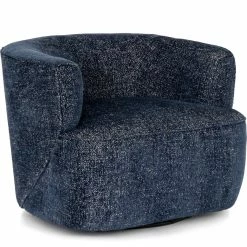 FOUR HANDS Living Room COMAL AZURE CHENILLE SWIVEL CHAIR