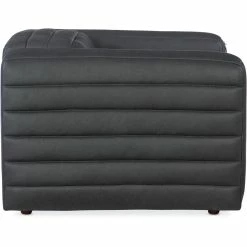 HOOKER CHATELIAN LEATHER SOFA ARM CHAIR: STALEY GREY Furniture