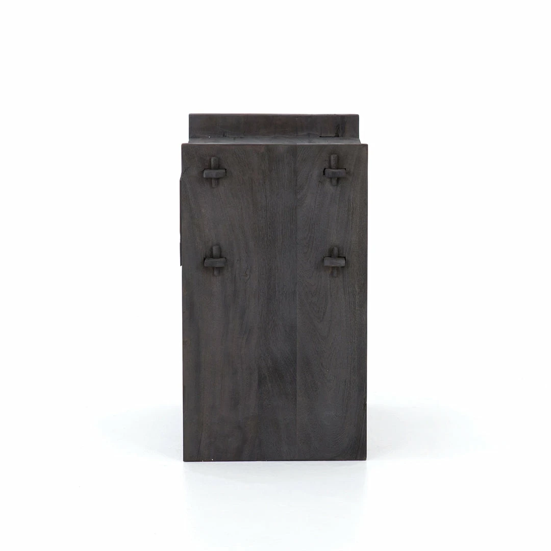 Best Pirce 👏 FOUR HANDS COLUMBUS NIGHTSTAND: DARK TOTEM Furniture 😍 4 FOUR HANDS COLUMBUS NIGHTSTAND: DARK TOTEM Furniture