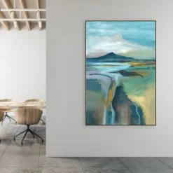 L ART "CREVASSE" CANVAS ART