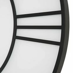 UTTERMOST DECO WHITE GLASS WALL CLOCK