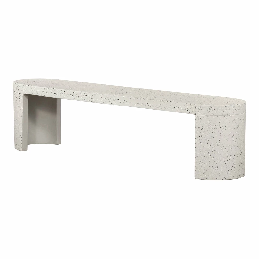Cheapest ๐งจ MOES DECO WHITE TERRAZZO OUTDOOR DINING BENCH โค๏ธ 5 MOES DECO WHITE TERRAZZO OUTDOOR DINING BENCH