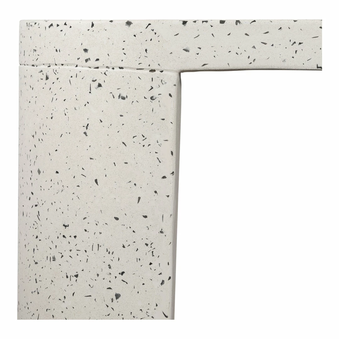 Cheapest ๐งจ MOES DECO WHITE TERRAZZO OUTDOOR DINING BENCH โค๏ธ 7 MOES DECO WHITE TERRAZZO OUTDOOR DINING BENCH