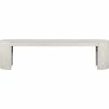 MOES DECO WHITE TERRAZZO OUTDOOR DINING BENCH