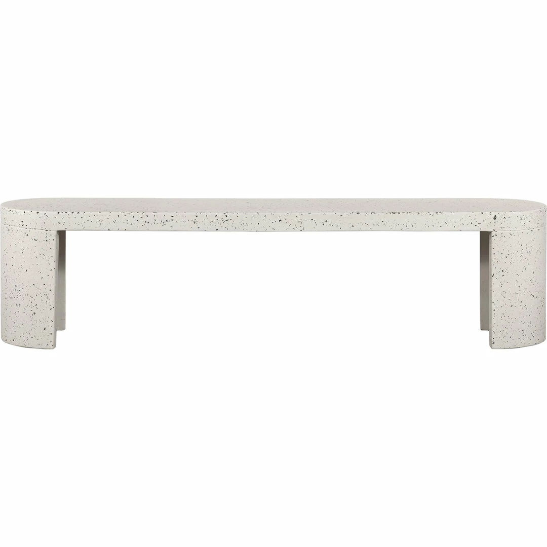 Cheapest ๐งจ MOES DECO WHITE TERRAZZO OUTDOOR DINING BENCH โค๏ธ 1 MOES DECO WHITE TERRAZZO OUTDOOR DINING BENCH
