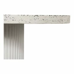 MOES DECO WHITE TERRAZZO OUTDOOR DINING TABLE
