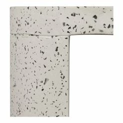 MOES DECO WHITE TERRAZZO OUTDOOR STOOL Accent + End Tables